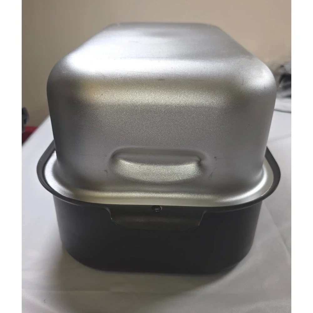 Miracle Maid Cast Aluminum Roaster Pan with High Dome Lid and Rack S 81 38 USA